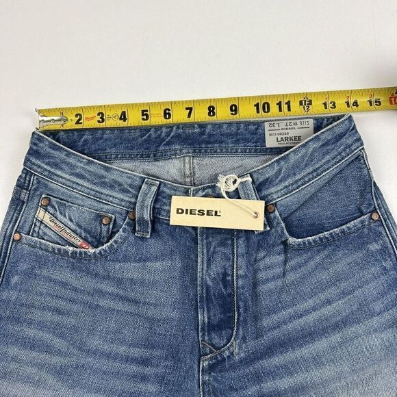 Diesel Larkee Jeans Regular Straight Mens 27x32 Light Blue Wash 0RZ49 MSRP $198 - Picture 7 of 12